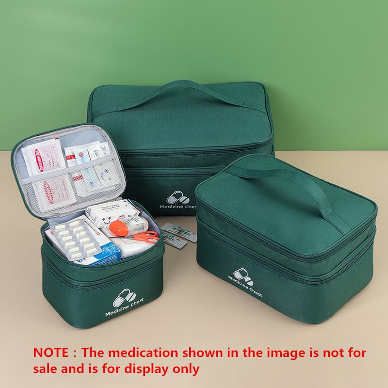 Kit De Primeiros Socorros Para Viagens Em Casa Ao Ar Livre , Classificação De Camada Dupla , Armazenamento De Medicament