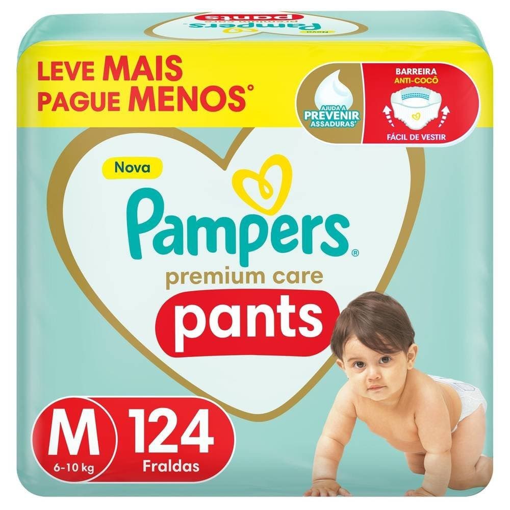 Fralda Pampers Premium Care Pants M 124 Unidades