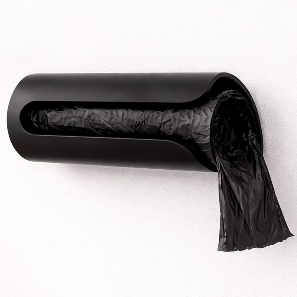 Suporte para Rolo de Saco de Lixo com Dispenser Porta Sacolas Organizador Compacto para Banheiro e Lavanderia