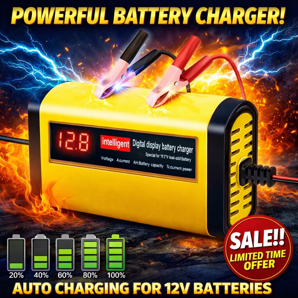 Carregador Bateria Automotiva moto carro 12volts