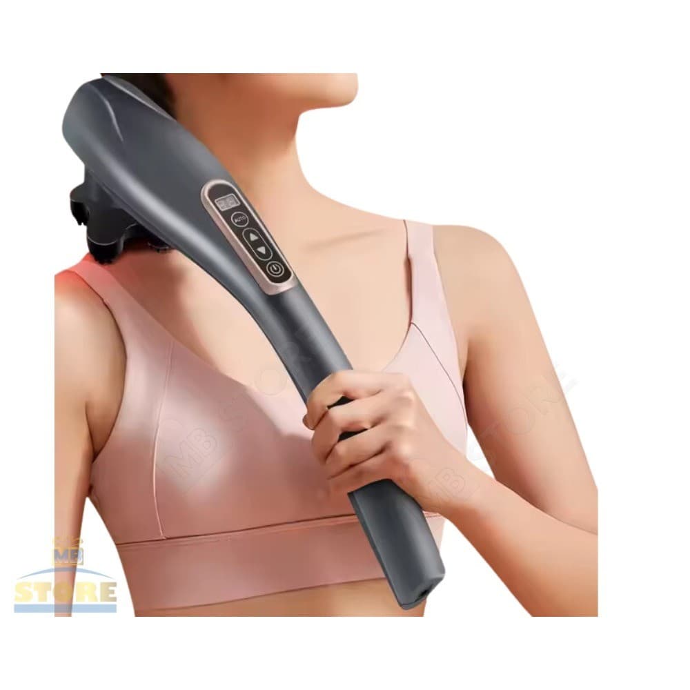 Massageador Corporal Elétrico 6 em 1 Sem Fio Alta Frequência Relaxamento Muscular Recarregável