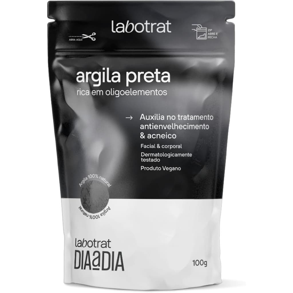 Argila Preta Pó Anti-idade Facial Corporal Labotrat 100g
