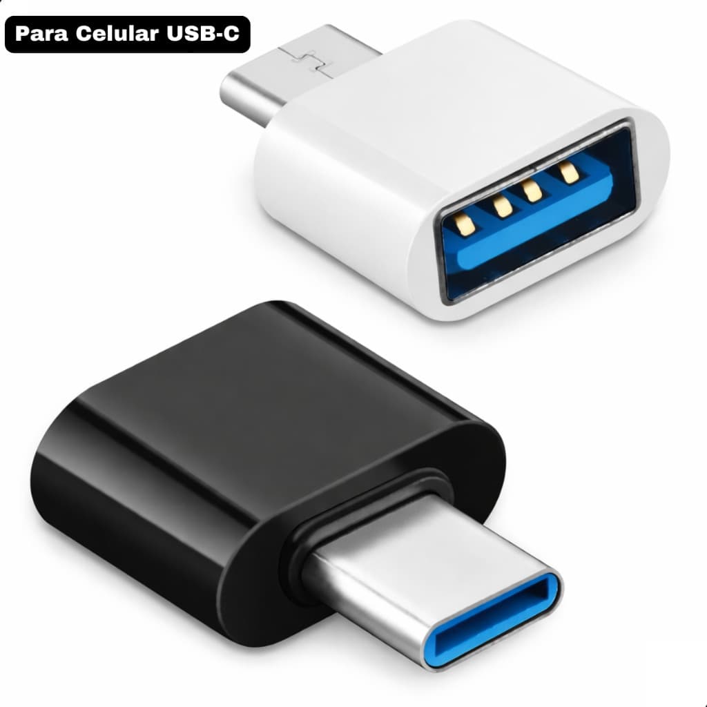 Adaptador Conversor USB-A para USB-C Celular Dados Mouse Teclado Notebook Gamer