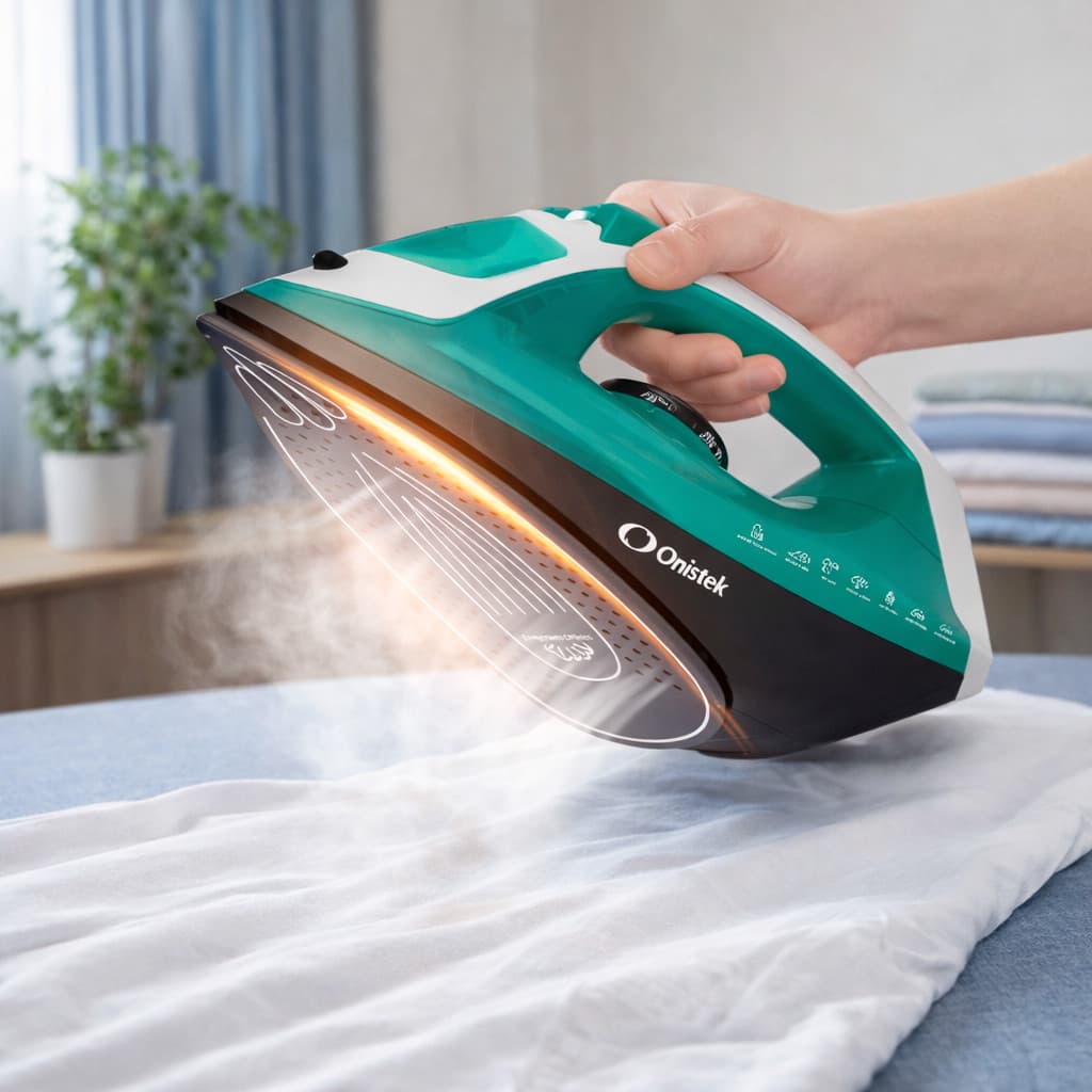 Ferro de Passar a Vapor Forte Doméstico com Depósito de Água 240ml 110V 220V ON-PR907