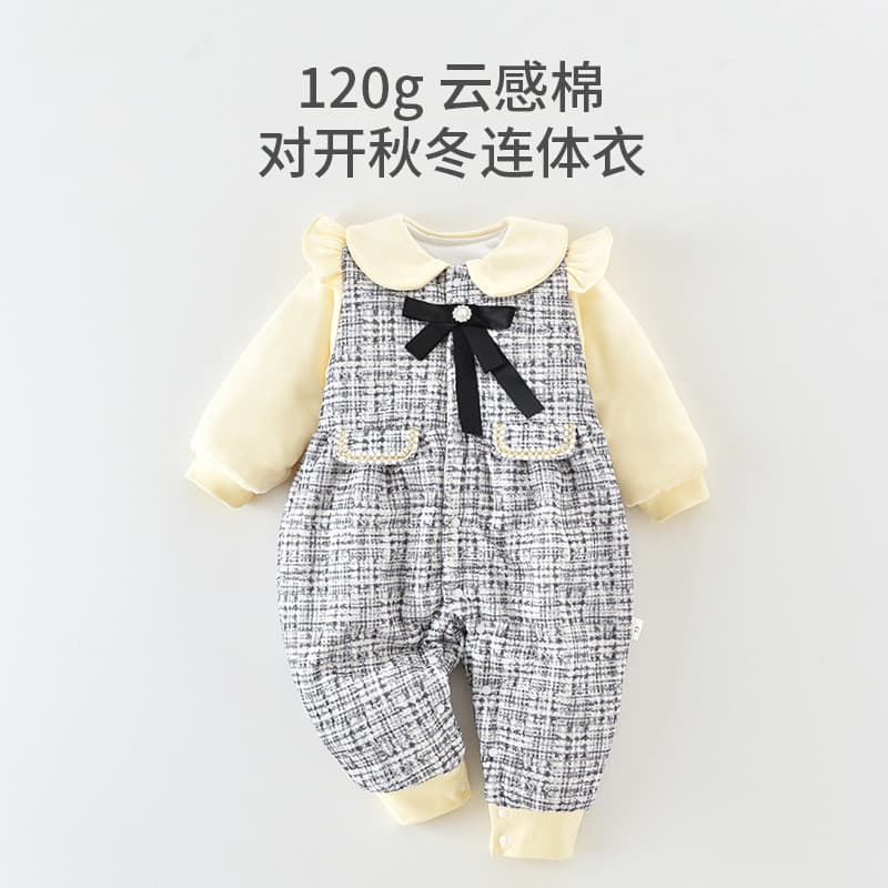 Bebê roupas de bebê outono inverno roupas do bebê menina macacão da criança mais veludo princesa Super bonito macacão in