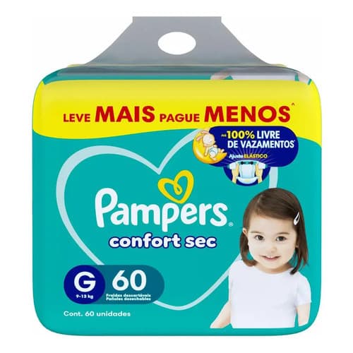 Fralda Pampers Confort Sec Grande (g) Sem Gênero