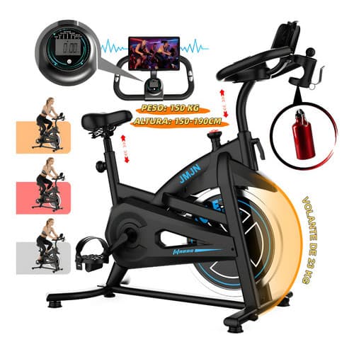 Bicicleta Spinning bicicleta ergometrica Suporta até 150kg Para Exercícios Profissional Sport Volante de 23 kg