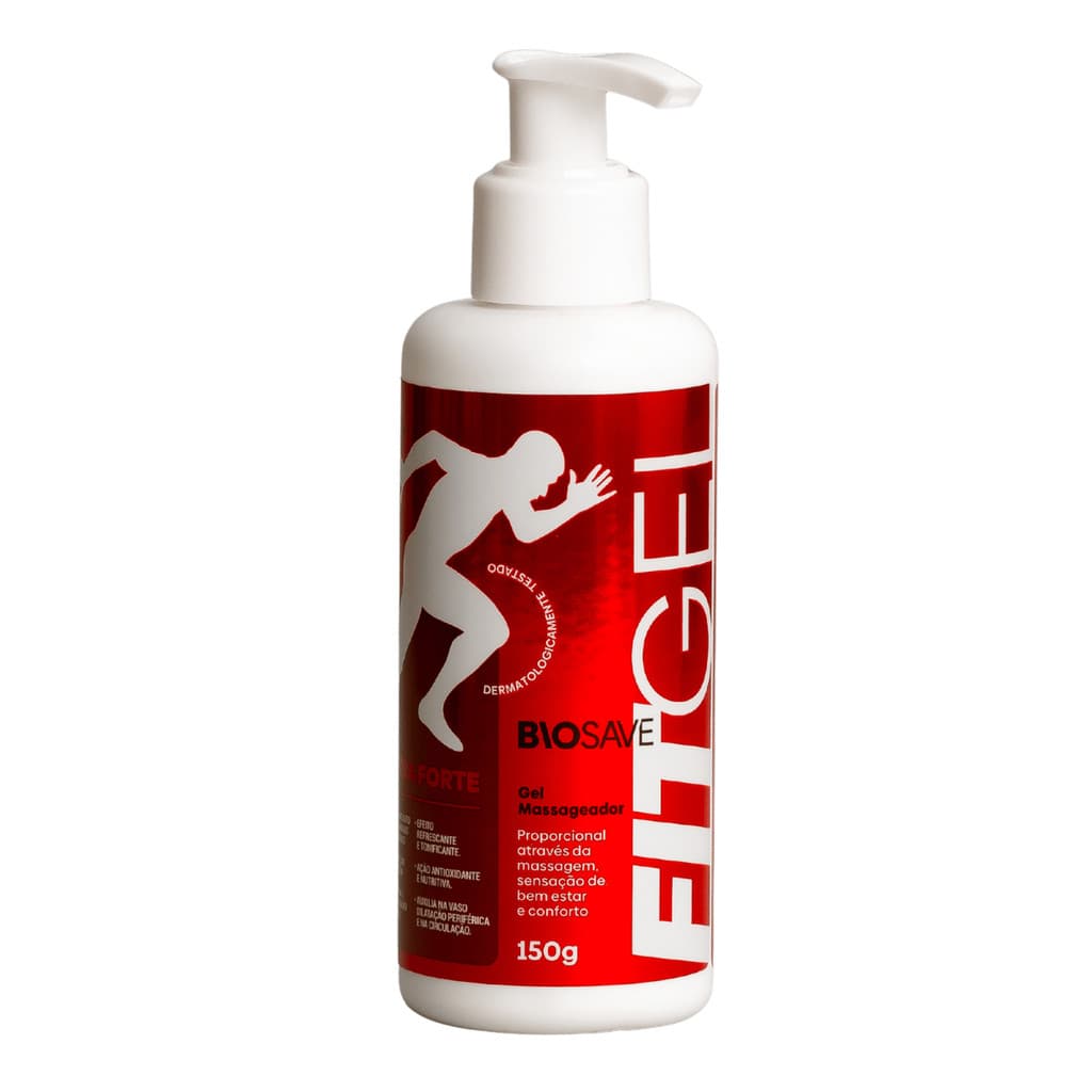 Pomada para dores musculares - Gel Muscular - BioSave - Gel Massageador - FitGel - 150ml
