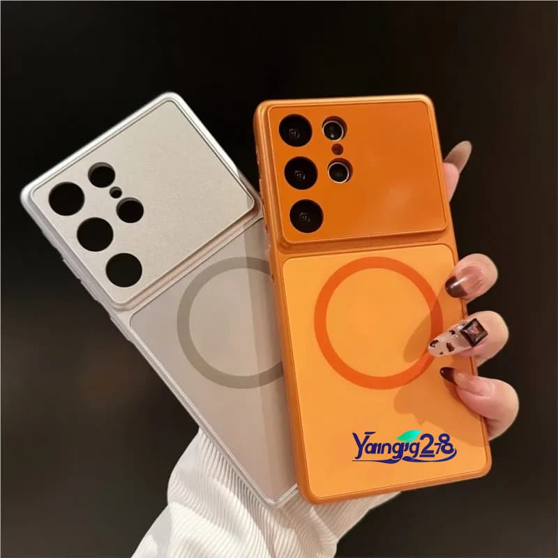 Capa De Vidro Fosco AG Para Samsung Galaxy S25 S24 S23 S26 Ultra Magsafe