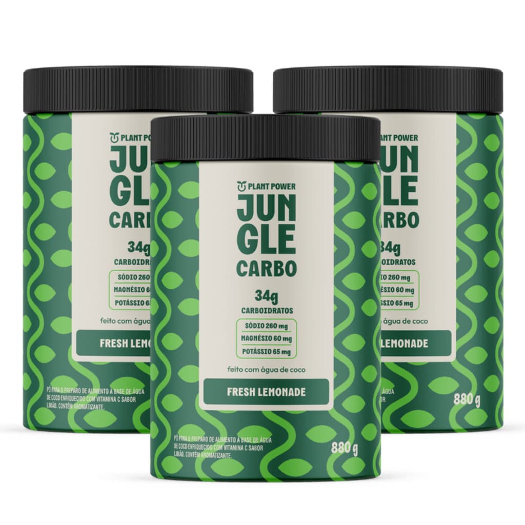 3x Jungle Endurance Carbo Plant Power Limonada 880g