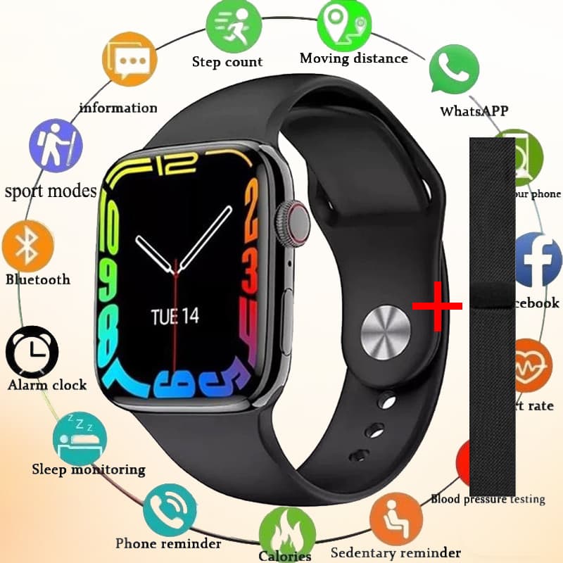 Smartwatch Original X9 Pro Series 45mm 38mm , Monitor De Pressão Arterial , Relógio À Prova D'água 3GAV