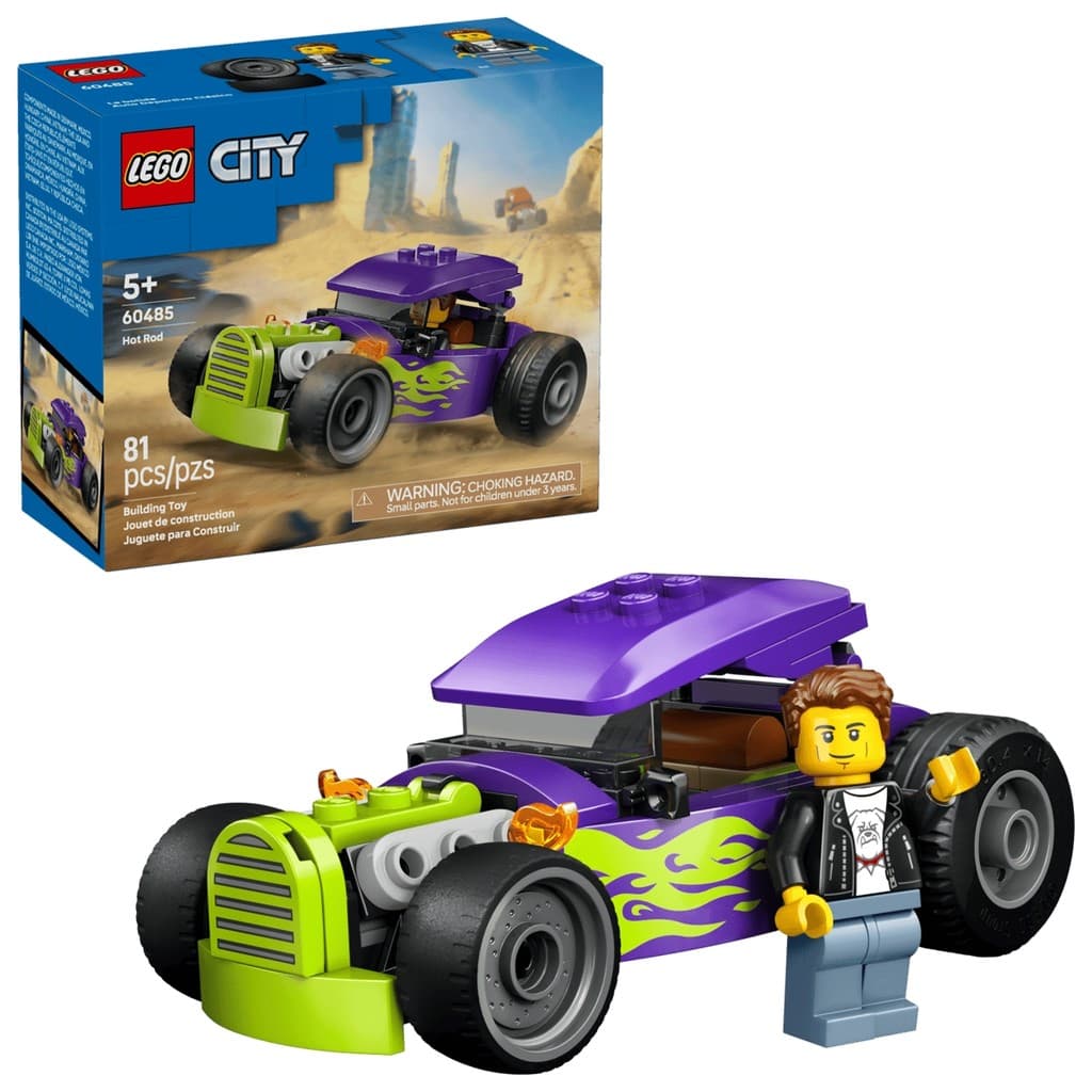 Blocos de Montar Carrinho Hot Rod 81 Peças 60485 - Lego