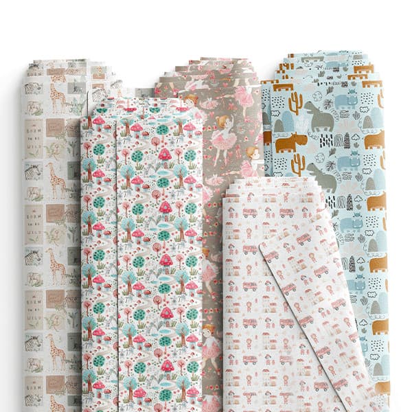 Tecido Tricoline Digital Estampas Variadas Animais Feminino Infantil Pets 100% Algodão Enxoval