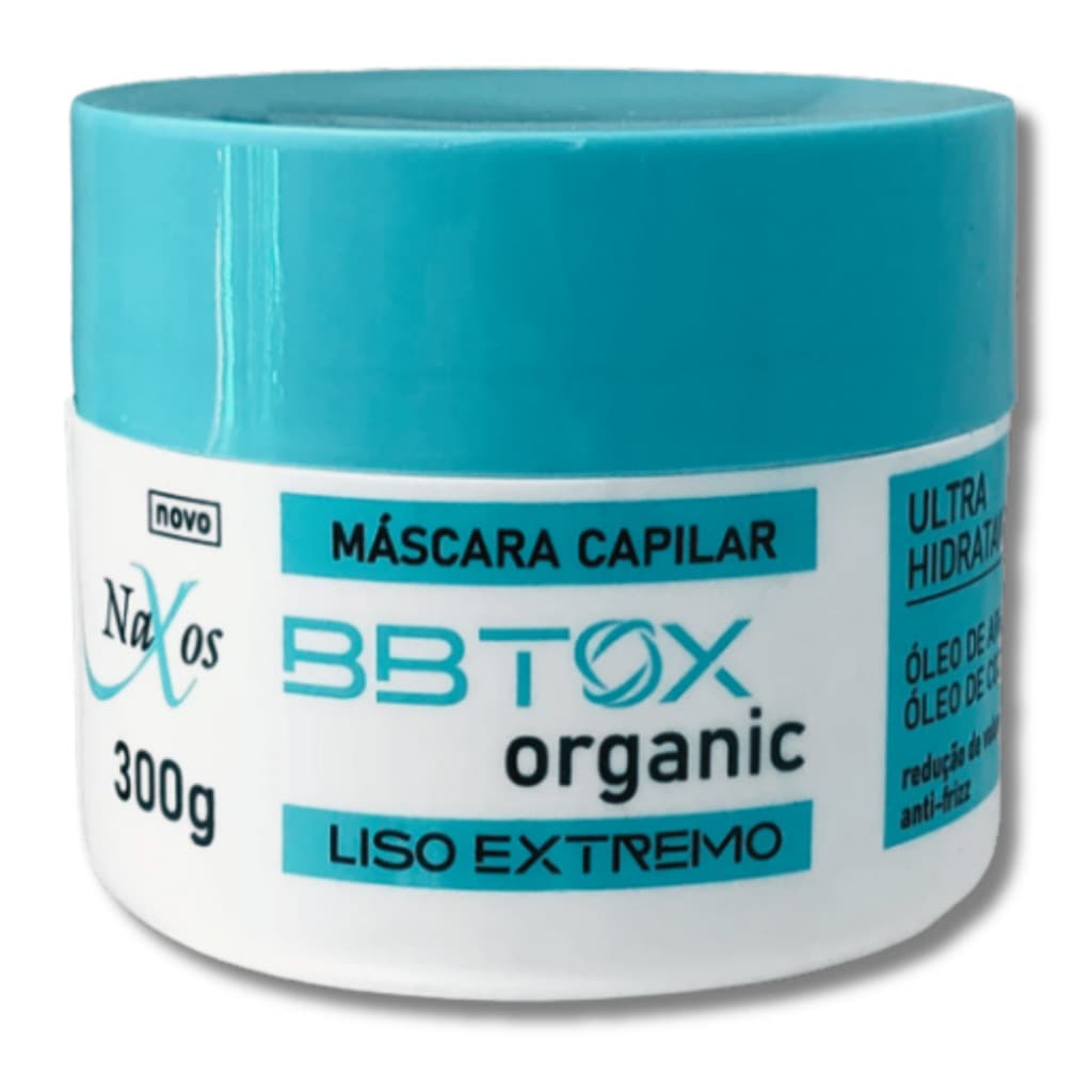 Botox Capilar orgânico Zero 300gr Máscara ultra hidratante Bb-tox Naxos
