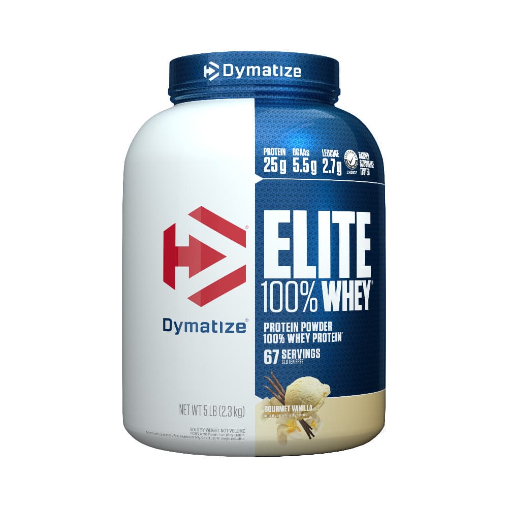 Elite 100% Whey Protein Dymatize 5lb Gourmet Vanilla