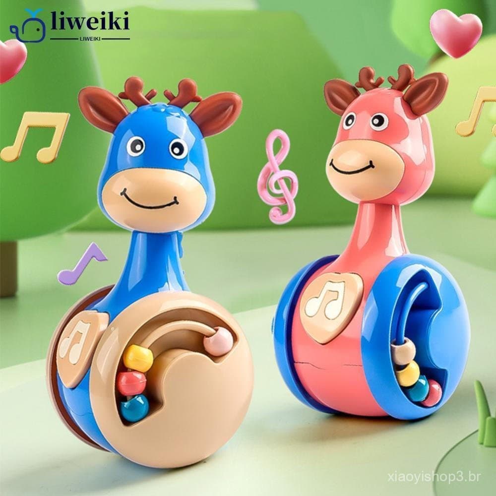 LIWEIKI Tumbler Wobbler Brinquedos Deslizante Brinquedo Do Bebê Educativo Presente Para Infantil Menino Menina 12 Meses