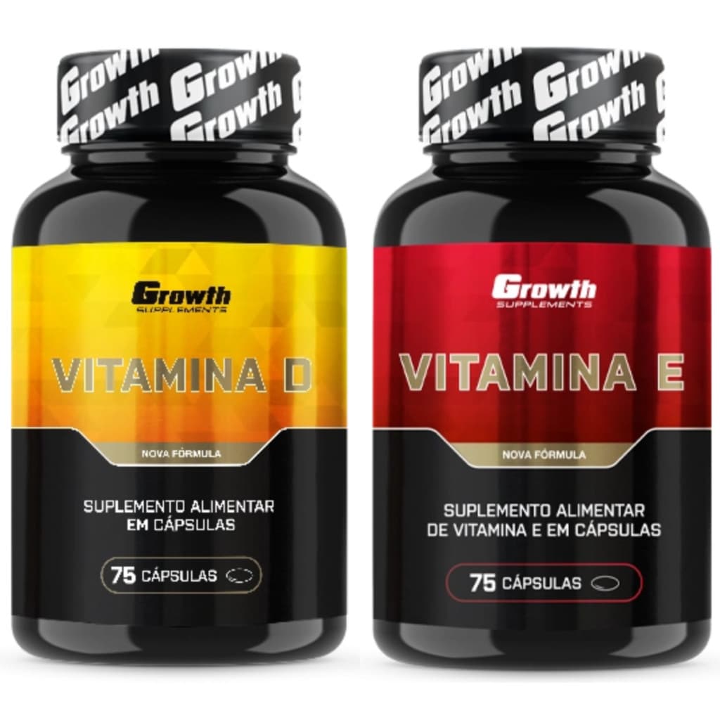 Vitamina D 75 Caps + Vitamina E 75 Caps Suplemento
