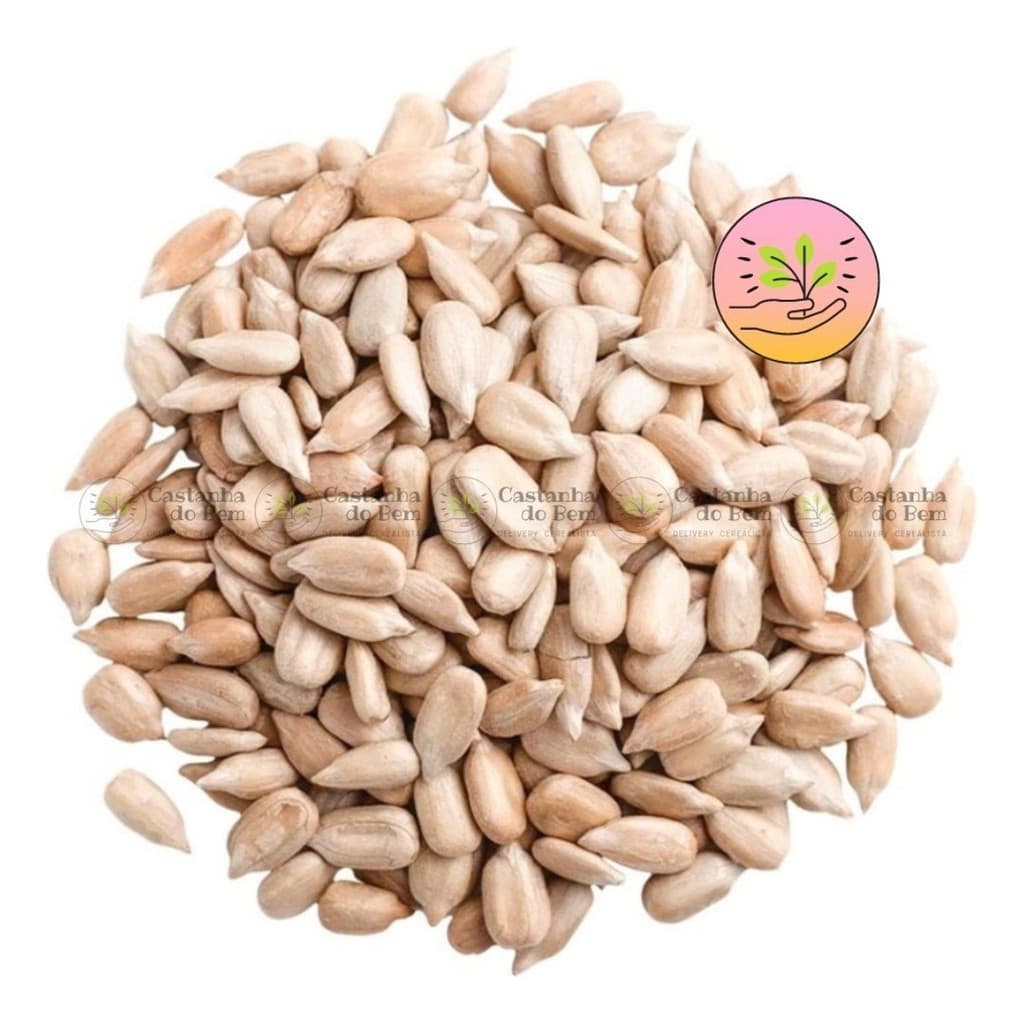 Sementes de Girassol Pepita Crua Sem Casca 1000 Unidades Natural Snack Saudável Para Saladas Granola e Panificação