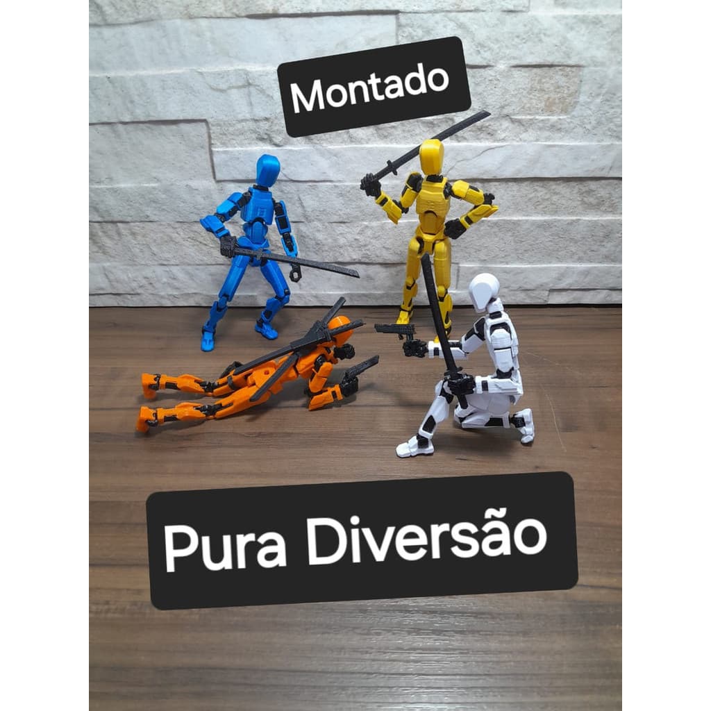 Boneco Dummy 13 MONTADO E COM ACESSÓRIOS - Boneco Multi Articulado Varias Posições