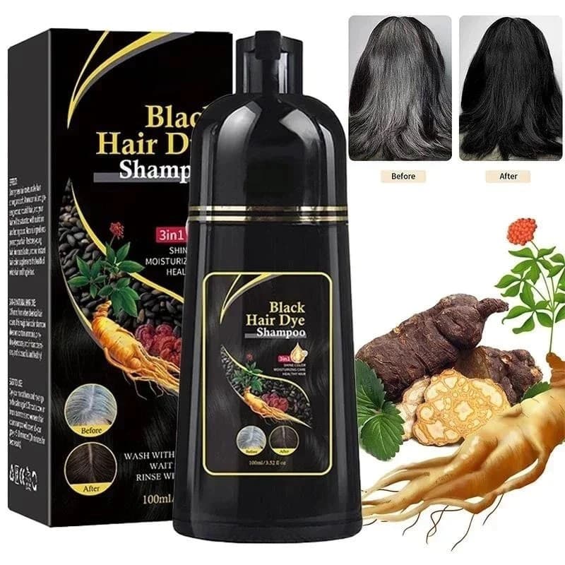Shampoo Tonalizante Preto 3 em 1 com Ervas 100ml para Cabelo 1 Unidade