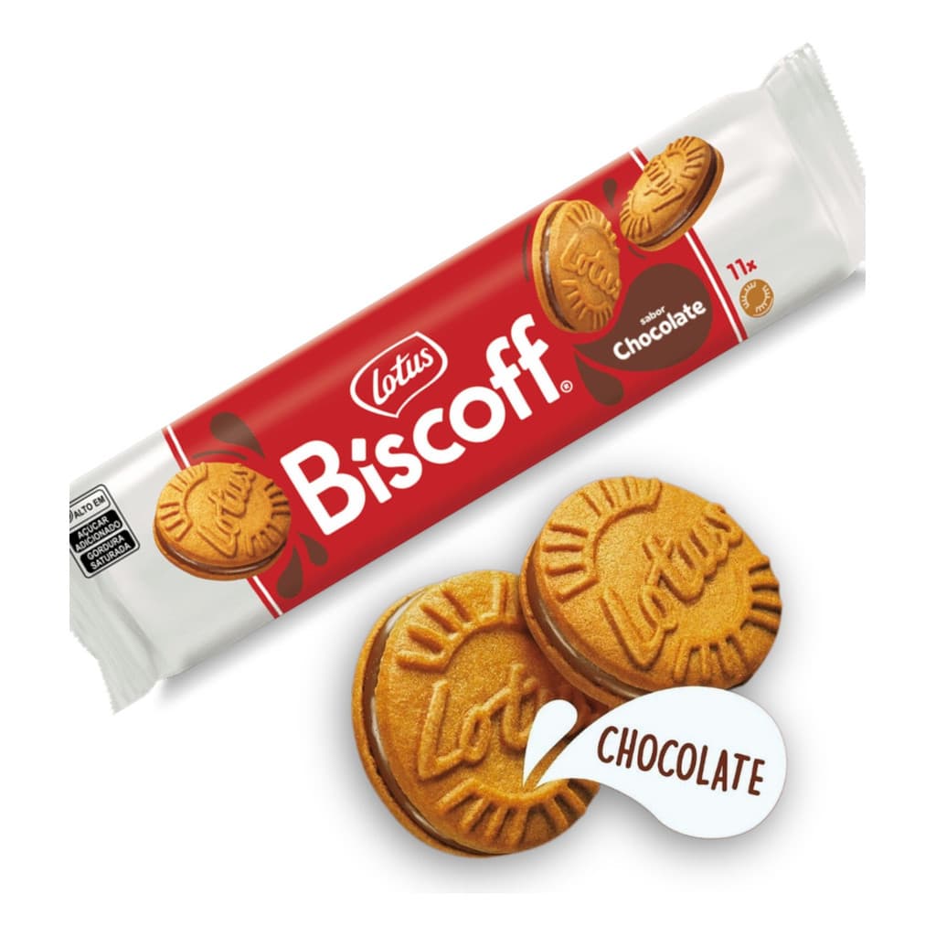 Biscoff Biscoito Belga Recheado Chocolate 110g - Importado