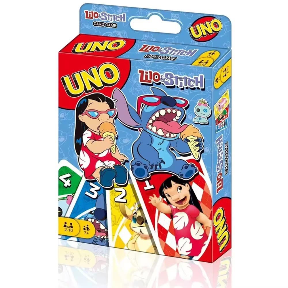 Jogo de Cartas UNO Stitch Edição Especial | Diversão em Família | Kids
