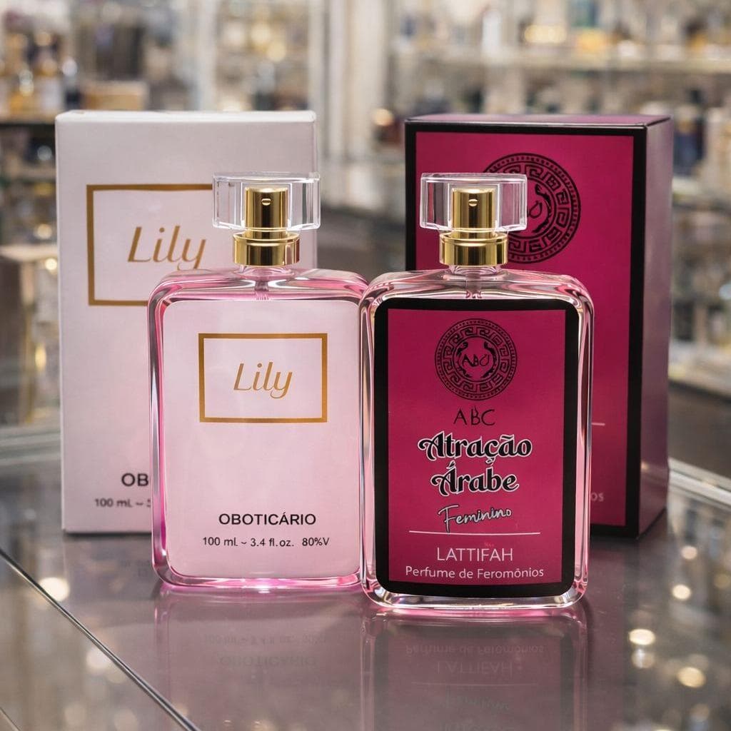 Kit 2 Perfumes Femininos Arabes Florais 100ml Doce Marcante EDP Spray Longa Duracao Importado Duo