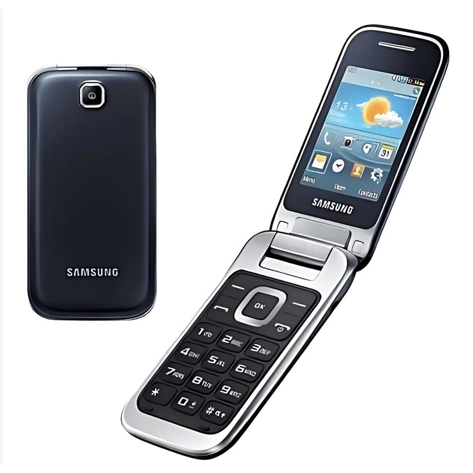 Celular Samsung Flip Rede 3G Dual Chip Teclas e Tela Grande