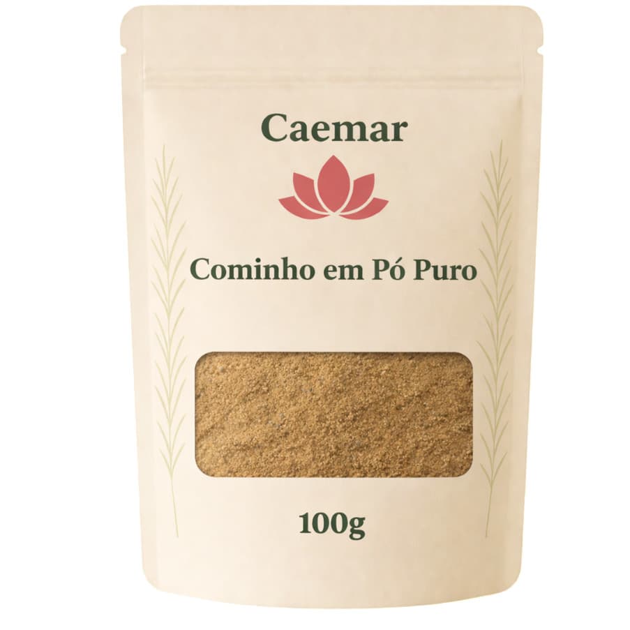 Tempero Cominho em Pó Puro 100 gr - Sem Conservantes