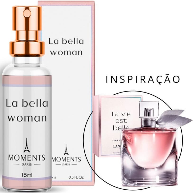 Perfume Importado Contratipo La Bella Woman Feminino Eau de Parfum EDP 15ml Moments Paris