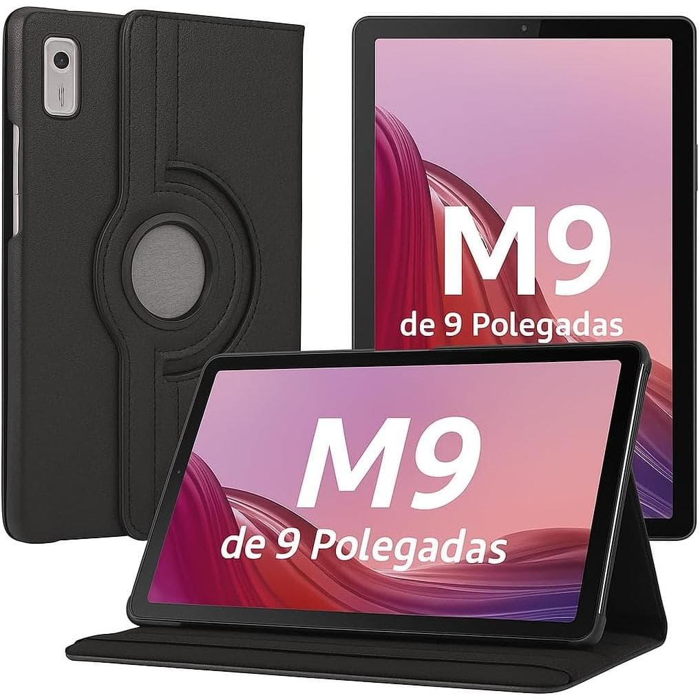 Capa Rotativa 360° Compatível com Lenovo M9, – Antichoque, Suporte Multiângulo