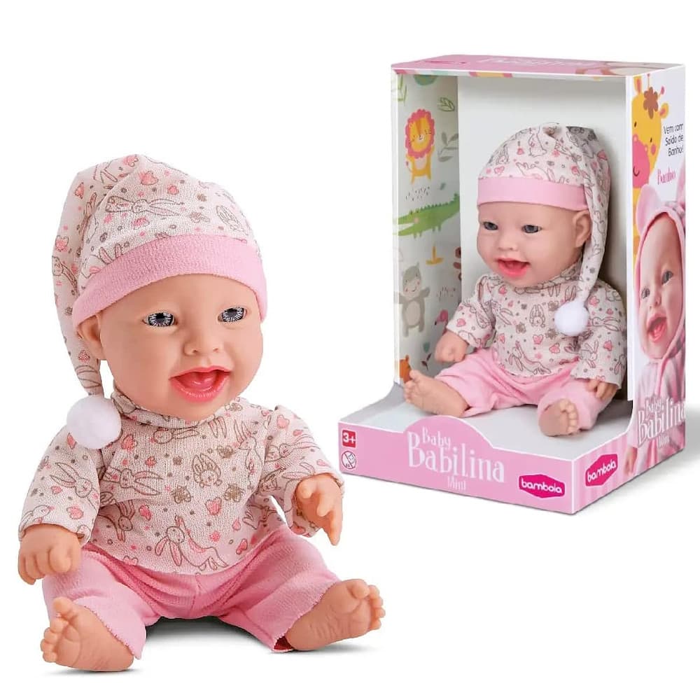 Bebê Soninho Boneca Reborn Articulada 100% Vinil com Pijama e Toca Bambola
