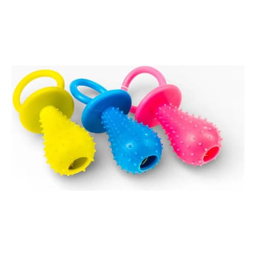 Brinquedo Pet Kit C 3 Chupetas Borracha  Mordedor P/ Cães