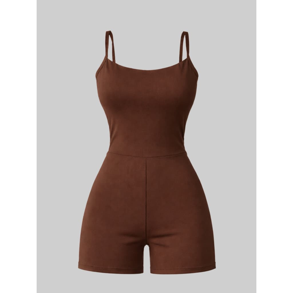 Macaquinho Feminino Fitness Alcinha Slim Roupa De Academia Feminina Casual Treino Zero Transparência
