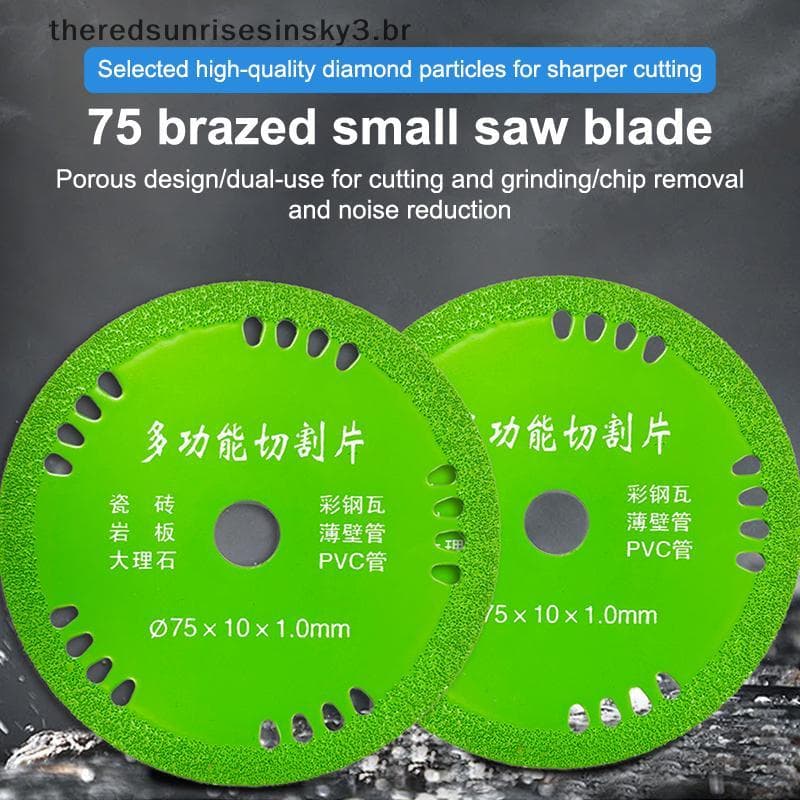TSBR 75mm Discos De Corte De Vidro 3 Polegada 10mm Diamante Mármore Viu des Jade Garrafas De Cristal Moagem Ferramentas 