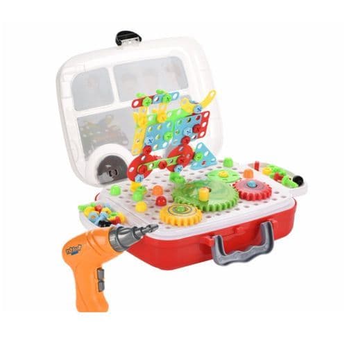 Brinquedo de Montar blocos lego Ferramenta Monta Desmonta.