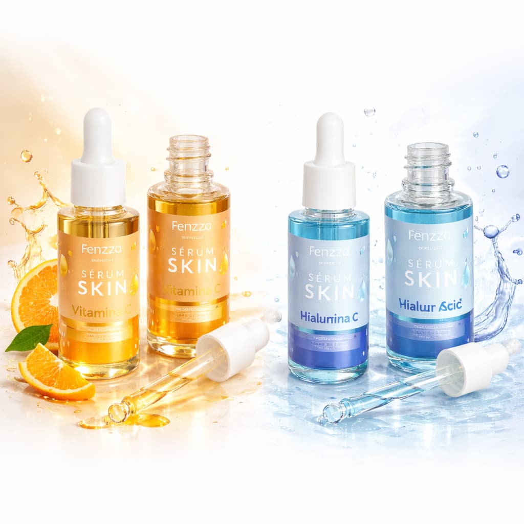 Sérum Facial Fenzza Vitamina C e Ácido Hialurônico Antioxidante