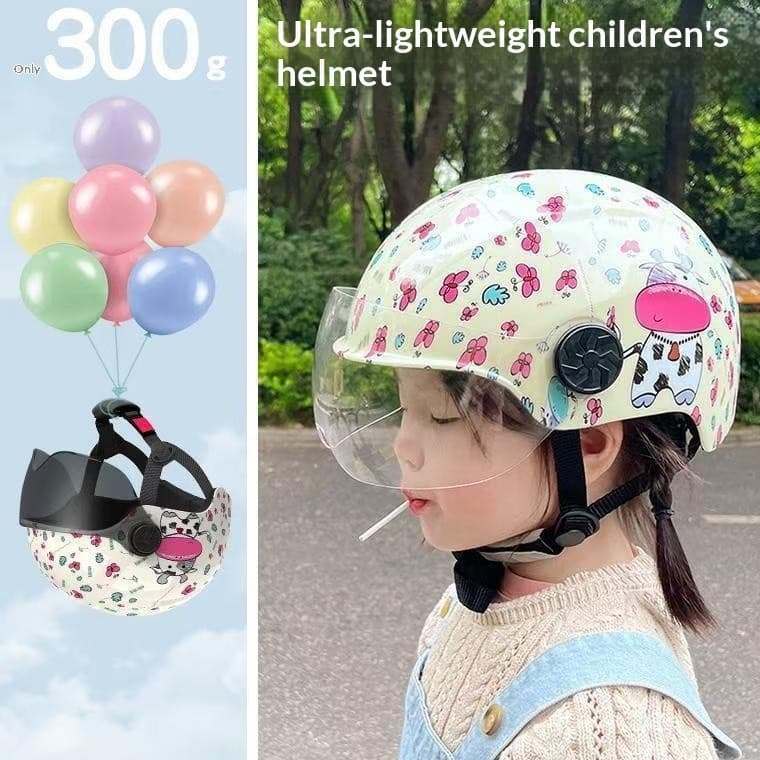 Capacete de Segurança Infantil Leve 5V5H para Motocicletas, Certificado 3C