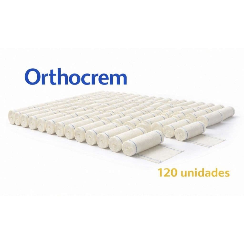 Kit 24 un Atadura Crepom Crepe Curativo 15 cm x 180M Alta Qualidade Absorção Elasticidade