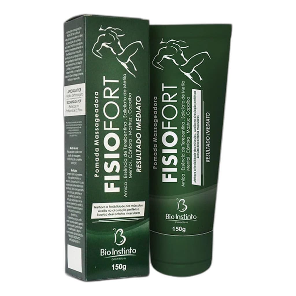 Kit C/2 Pomada Massageadora Fisiofort 150g Bio Instinto