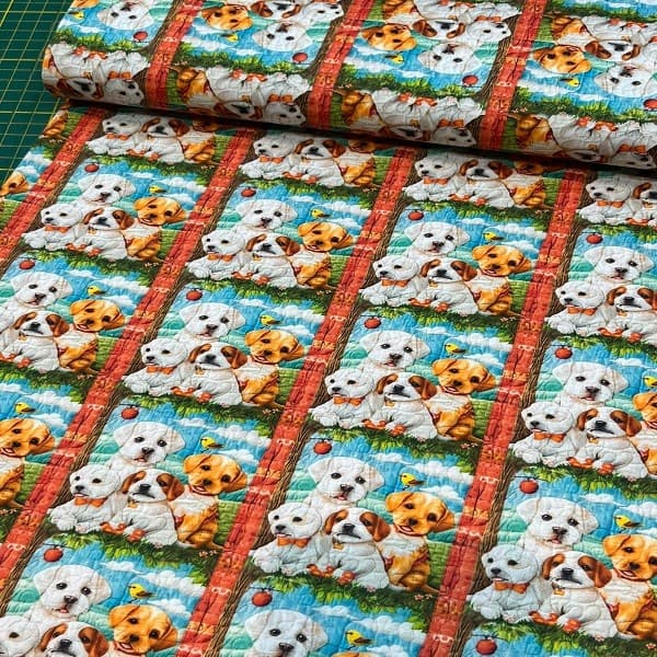 Tecido Tricoline Digital Cachorro Estilo Patchwork