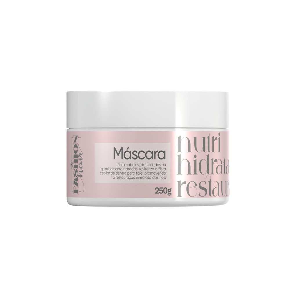Máscara Hidratante 2 em 1 Pós Química Fashion Hair 250g Linha Gold