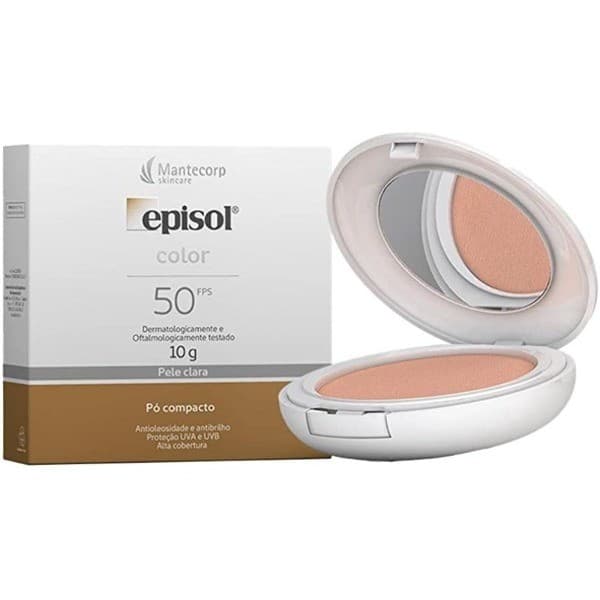 Protetor Solar Episol Color Pele Clara fps 50 " Compacto 10g
