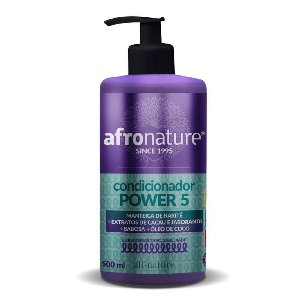 Condicionador Power 5 All Nature Cachos e Crespos Hidratante Desembaraçante Brilho 500ml
