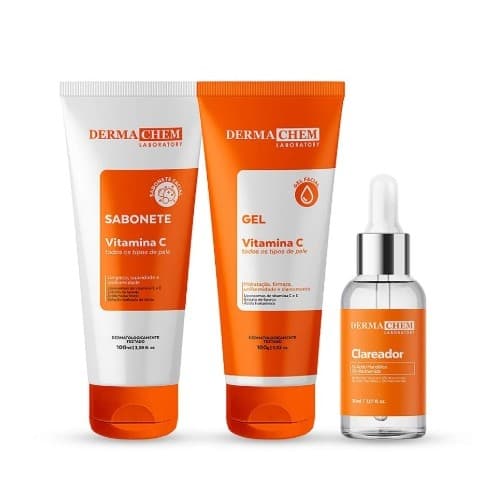 Kit Skincare Vitamina C Anti-idade Clareador