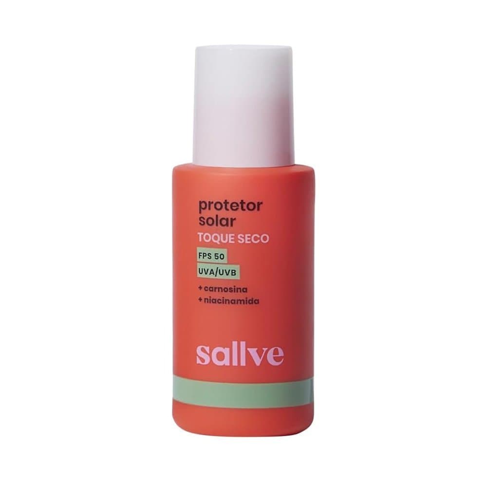Protetor Solar Facial Sallve Toque Seco Niacinamida FPS 50 40g