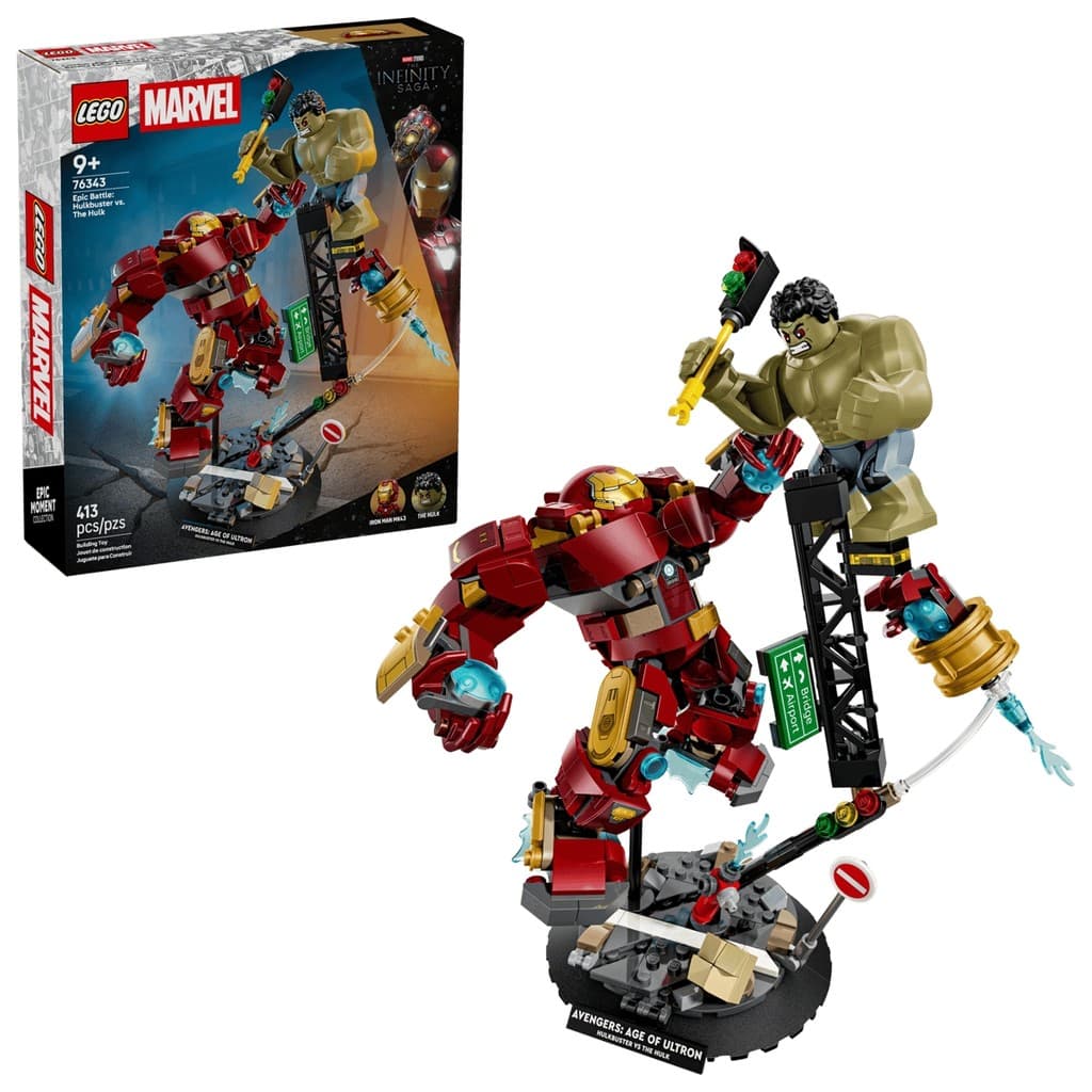 Blocos de Montar LEGO Marvel Batalha Épica: Hulkbuster vs. Hulk 76343