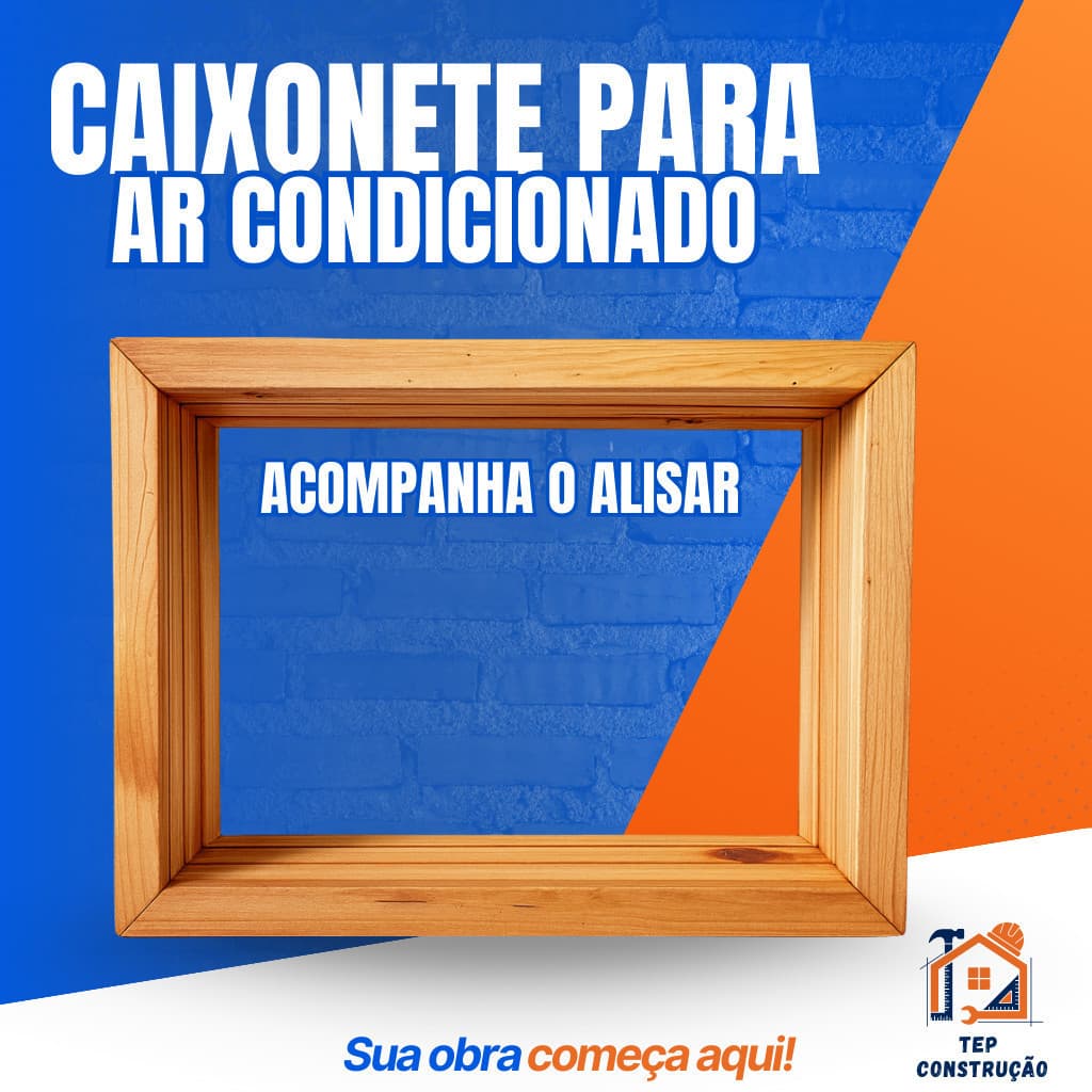 Caixa Caixonete Madeira Ar Condicionado 7.500 / 10000 BTUS Janela Caixilho