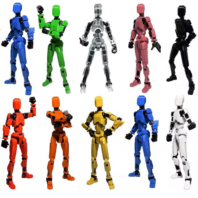 KIT 10 Dummy 13 Kit Montagem Boneco Articulado Com Brinde Acessorios 4 Pares Maos e Kit Armas