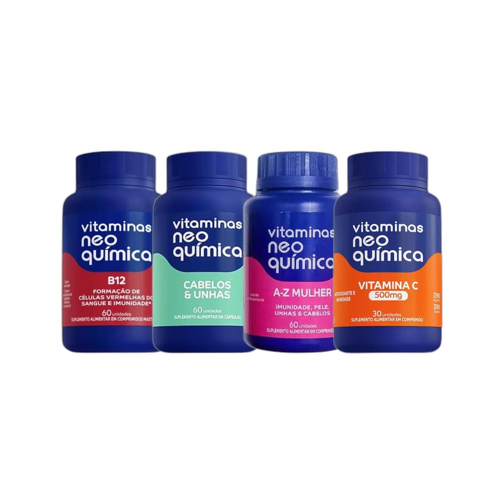 Kit B12 + Cabelos + Mulher + Vitamina C - NEO QUIMICA